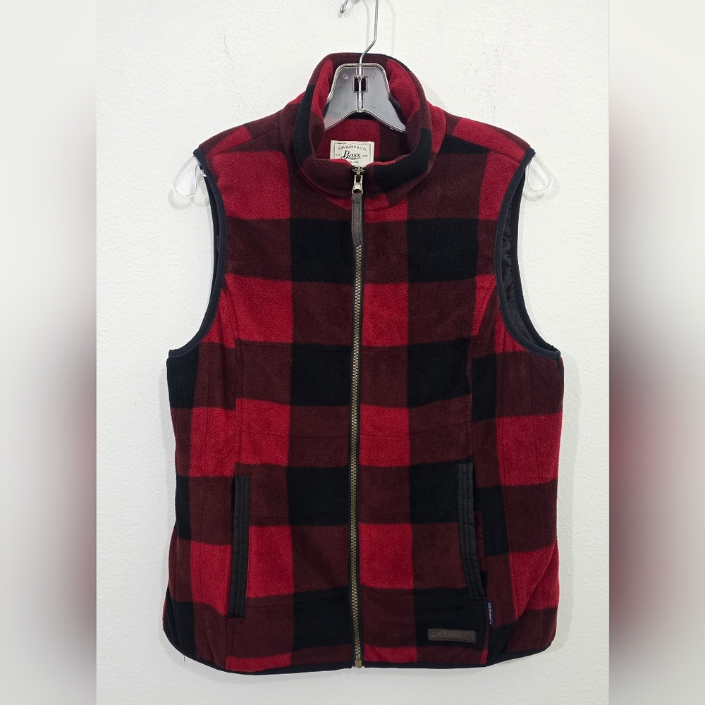 Bass Buffalo Plaid Fleece Vest